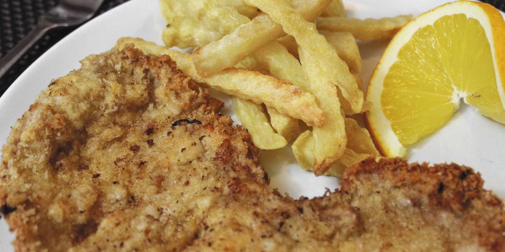 Wiener Schnitzel mit Pommes