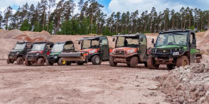 Beim Bootcamp zeigten die UTVs ihre Geländefähigkeit und wurden dabei das ein oder andere mal an ihre Grenzen gebracht.